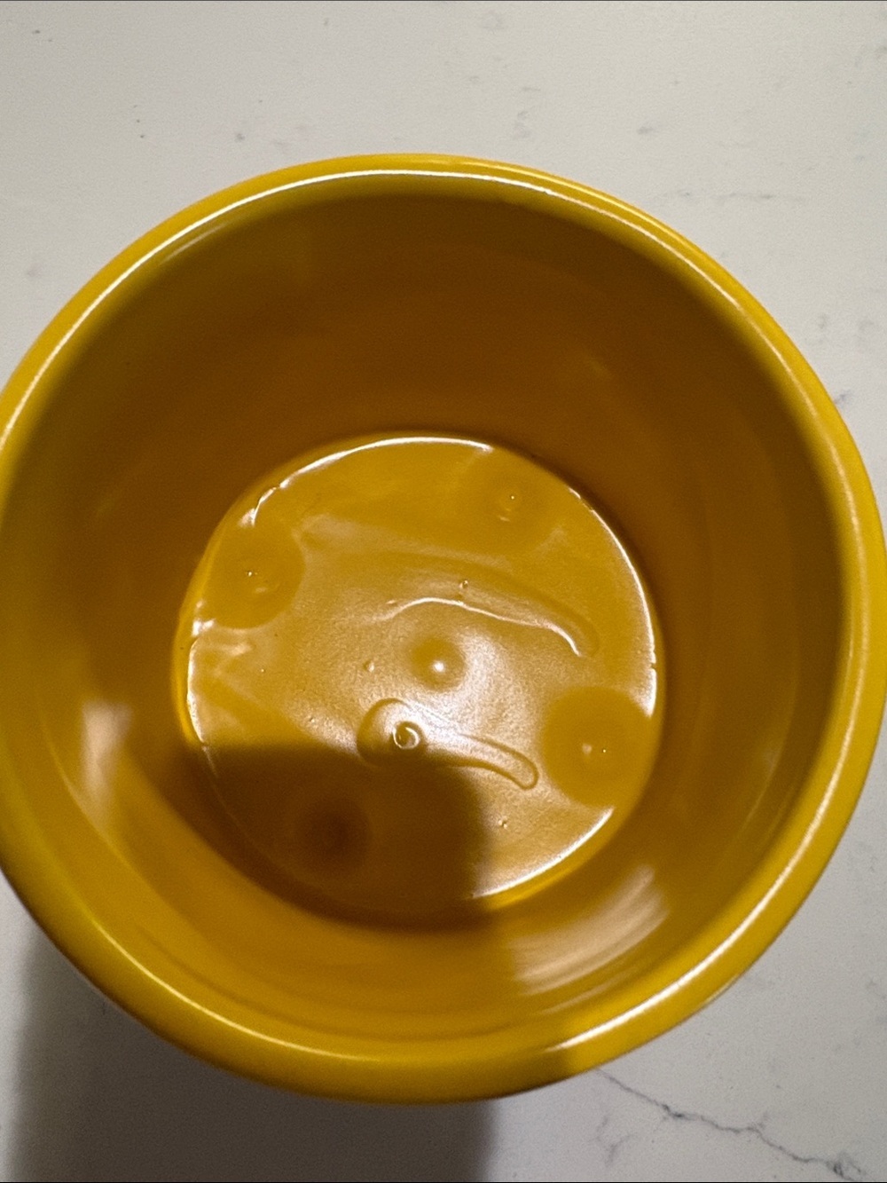 Rae Dunn Yellow Cornucopia Ceramic Planter. - Picture 4 of 5